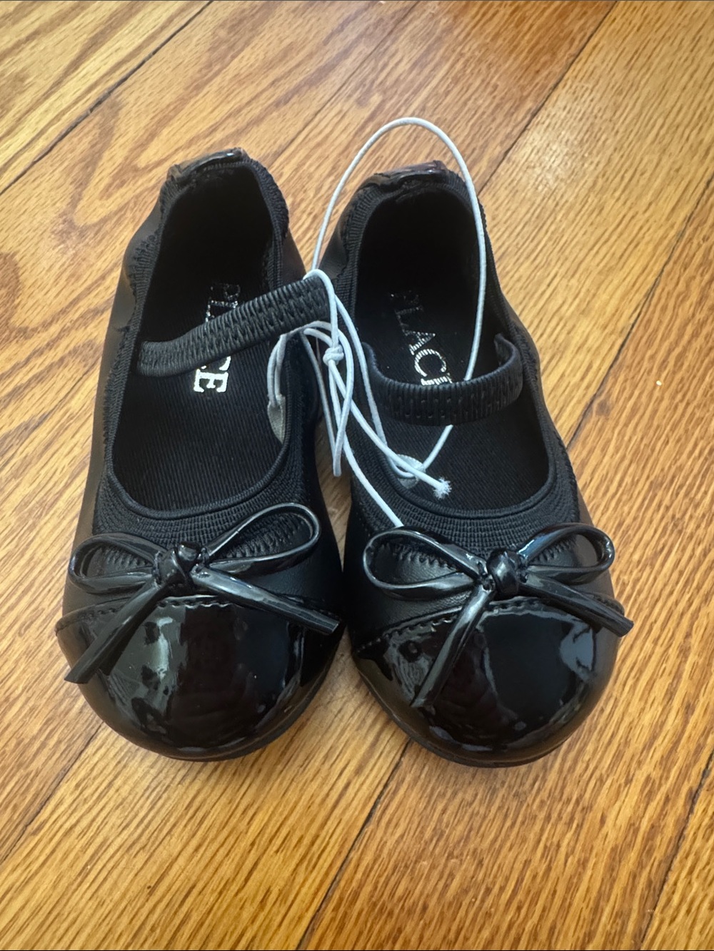 The Children's Place Black Patent Bow Mary Jane Flats